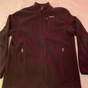 Men’s medium fleece jacket in black by Solaris. Good condition.